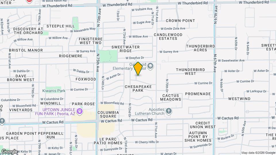 12719 N 72nd Ave Map and Location Details