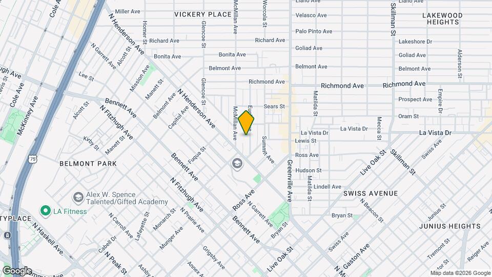 1831 Euclid Ave Map and Location Details