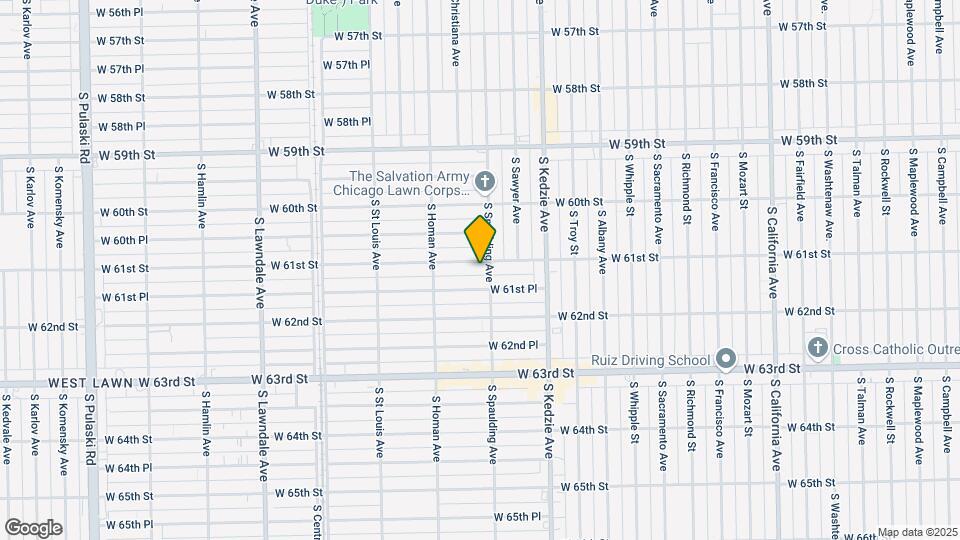 3301-3307 W 61st Pl Map and Location Details