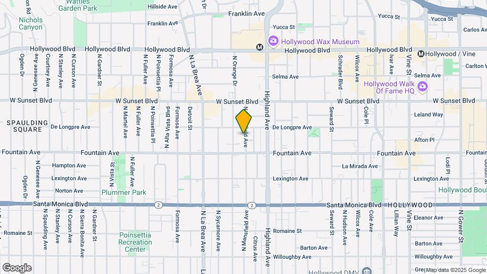 1335 N Mansfield Ave Map and Location Details