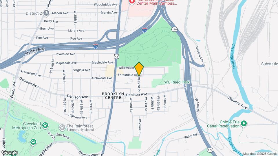 3721 W 22nd Pl Map and Location Details