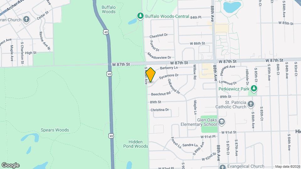 9144 Sycamore Dr Mapa y Detalles de la Ubicación