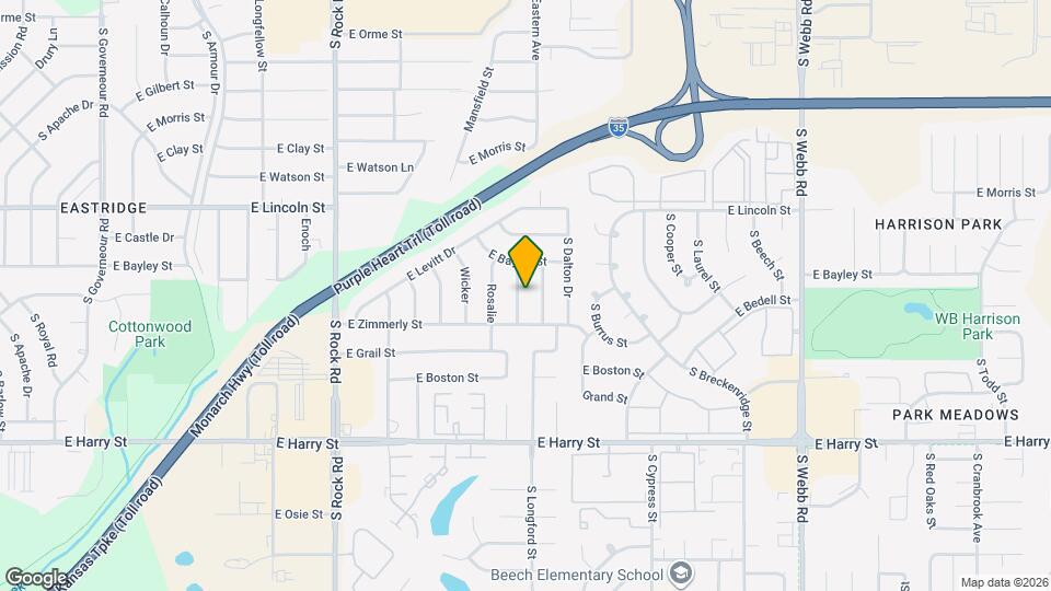 1022 S Capri Ln Map and Location Details