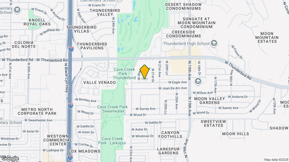 2150 W Eugie Ave Map and Location Details