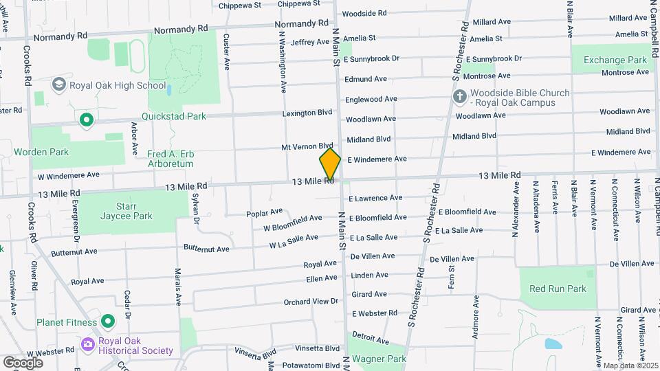 115 W 13 Mile Rd-Unit -#121 Map and Location Details