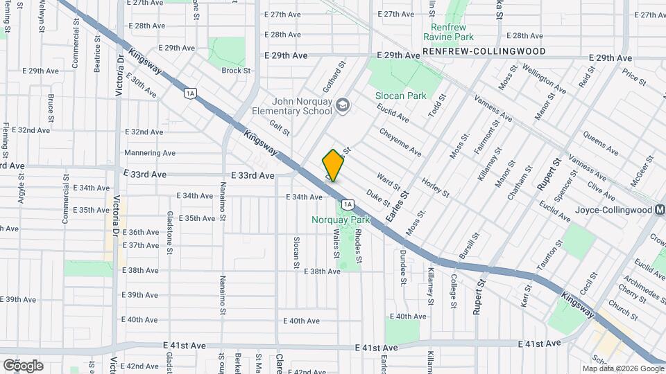 2603-2629 Kingsway Map and Location Details