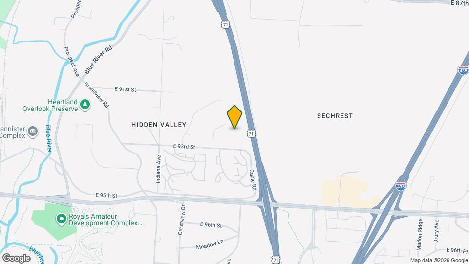 9203 Cleveland Ave Map and Location Details