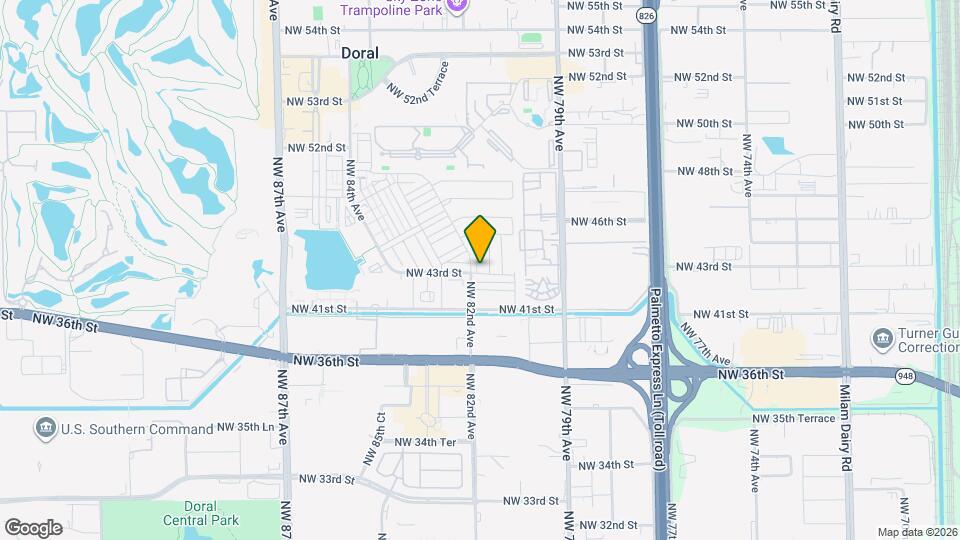 4301 NW 81st Ct Map and Location Details