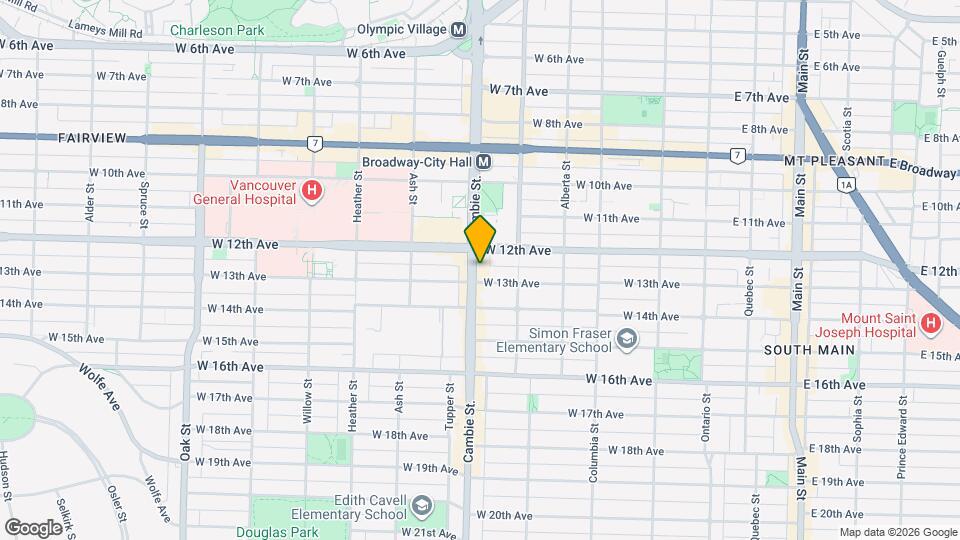 2888 Cambie St. Map and Location Details