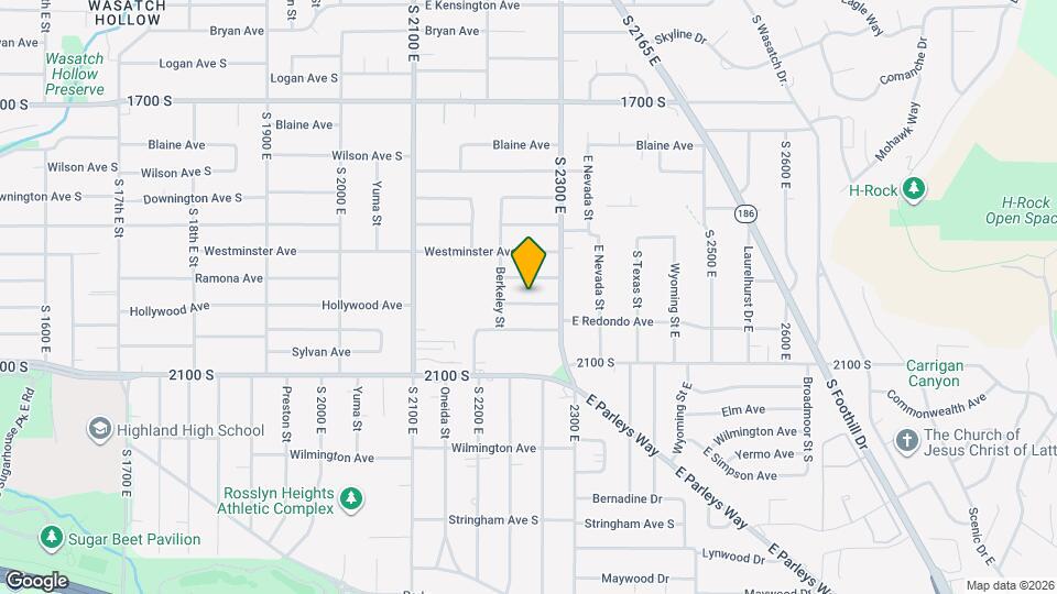 2243 Hollywood Ave Map and Location Details