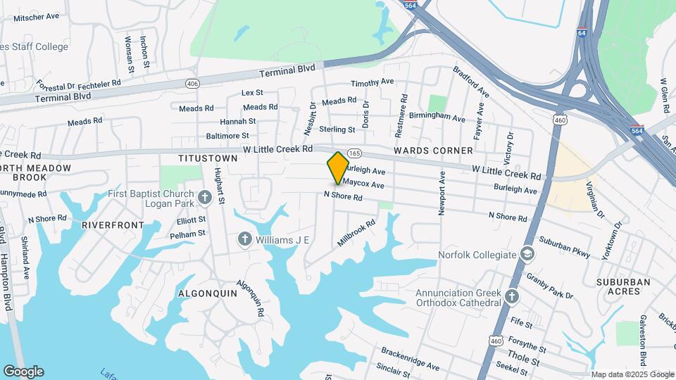 528 N Shore Rd Map and Location Details
