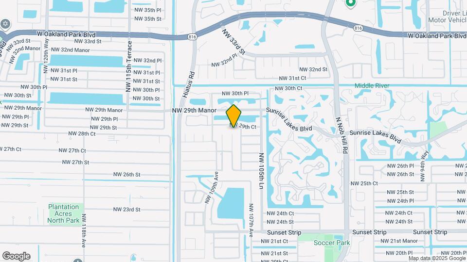 2862 NW 108th Ave Map and Location Details