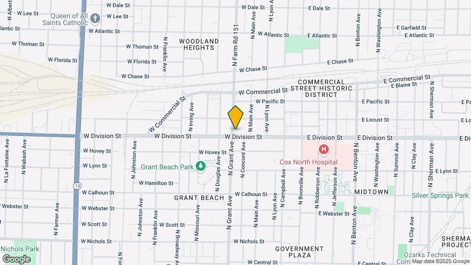 1506 N Grant Ave Map and Location Details