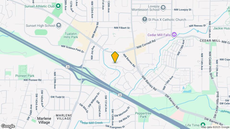 12626 NW Barnes Rd Map and Location Details