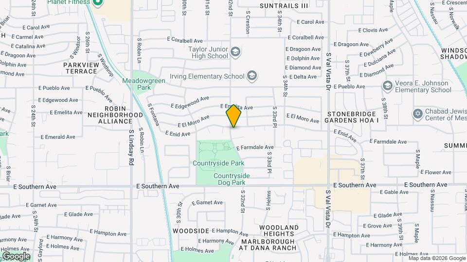 3209 E Enid Ave Map and Location Details