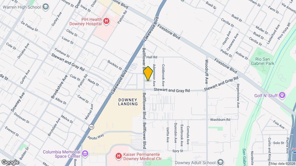 11740 Bellflower Blvd Map and Location Details