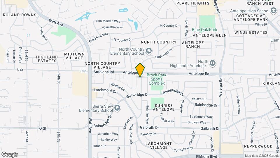 7361 Washburn Way Map and Location Details