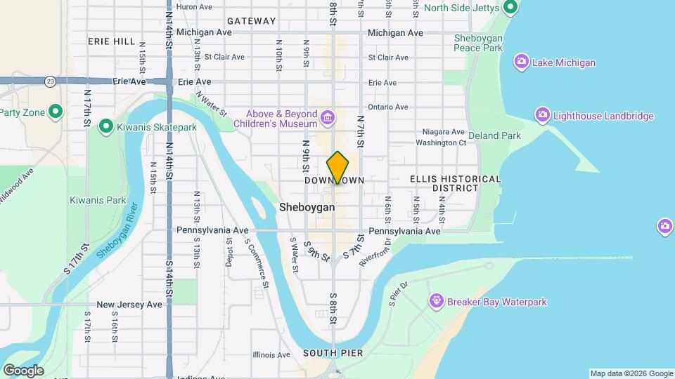 619 N 8th St Map and Location Details