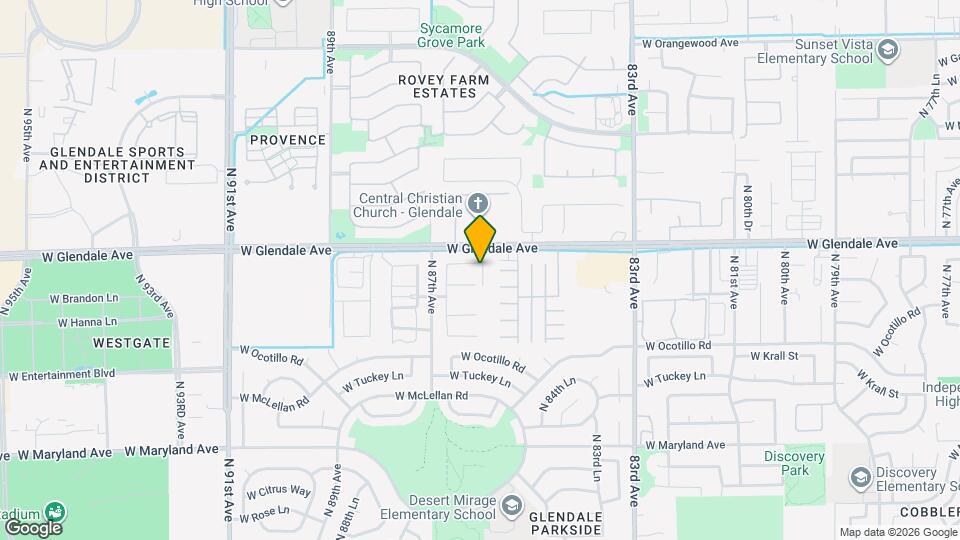 8503 W Peppertree Ln Map and Location Details