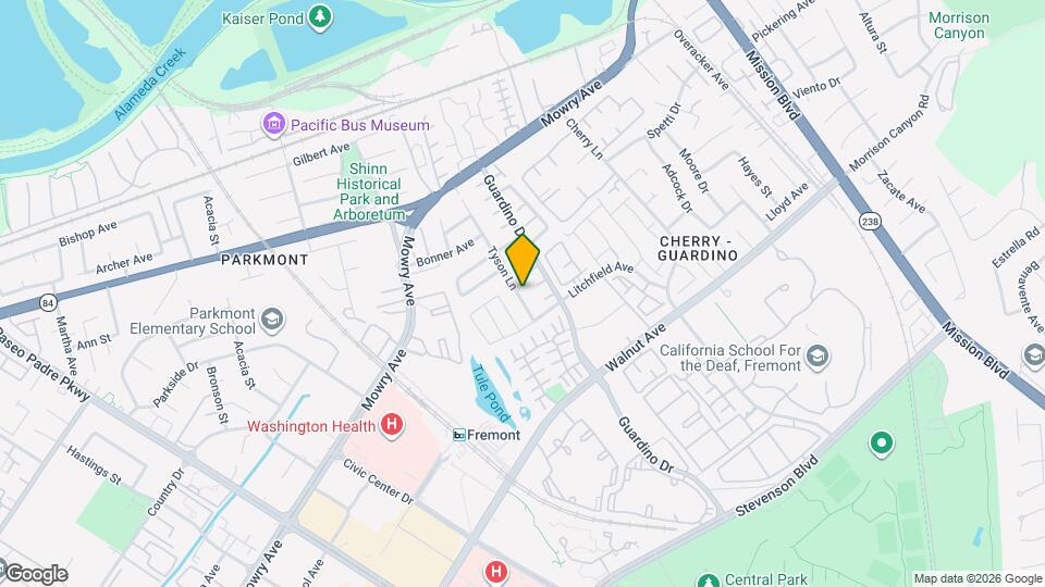 38740 Tyson Ln Map and Location Details