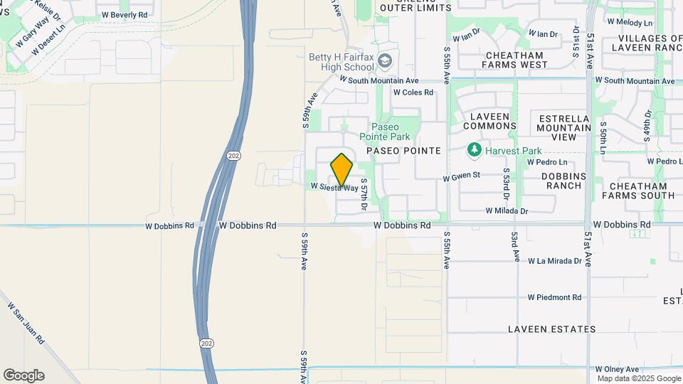 5811 W Siesta Way Map and Location Details