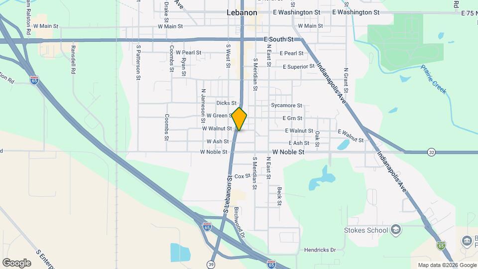 909 S Lebanon St Map and Location Details