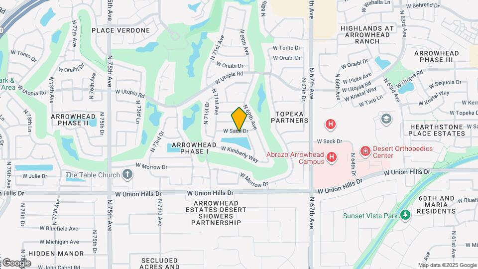 6933 W Sack Dr Map and Location Details