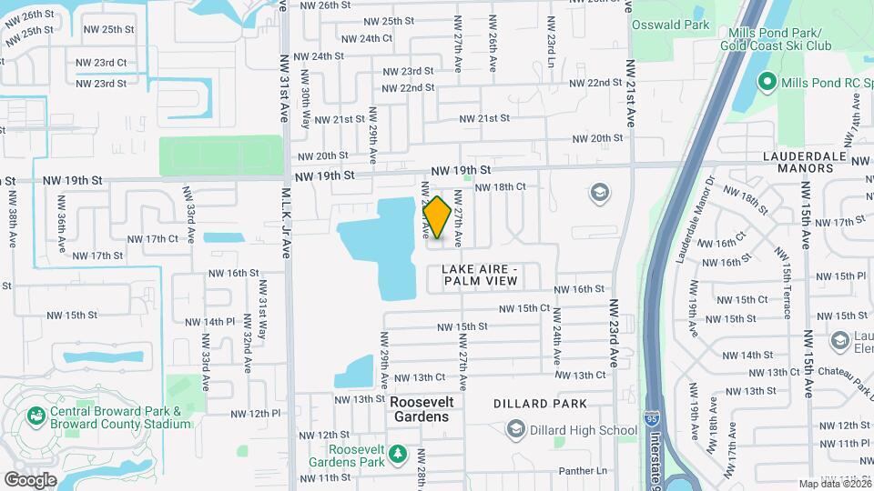 1701 NW 27th Terrace Mapa y Detalles de la Ubicación