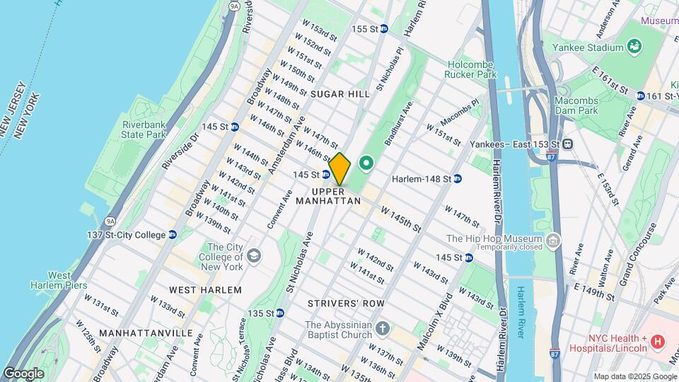 340 W 145th St Map and Location Details