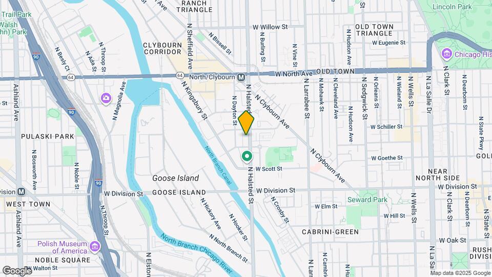 1416 N Halsted St Map and Location Details