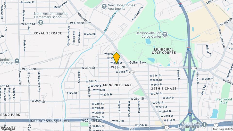 1551 W 33rd St Map and Location Details