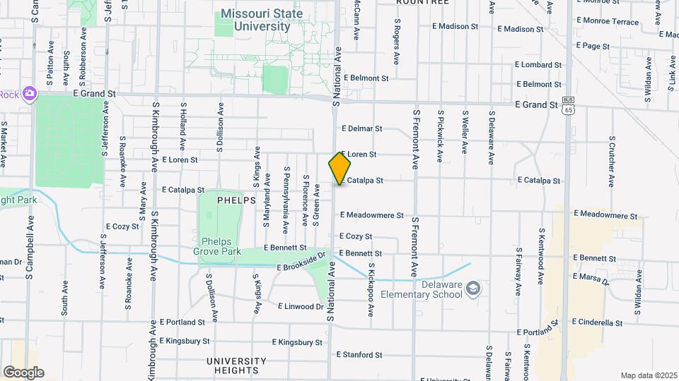 1212 S National Ave Map and Location Details