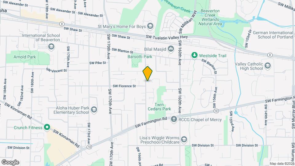4480 SW 165th Ave Map and Location Details