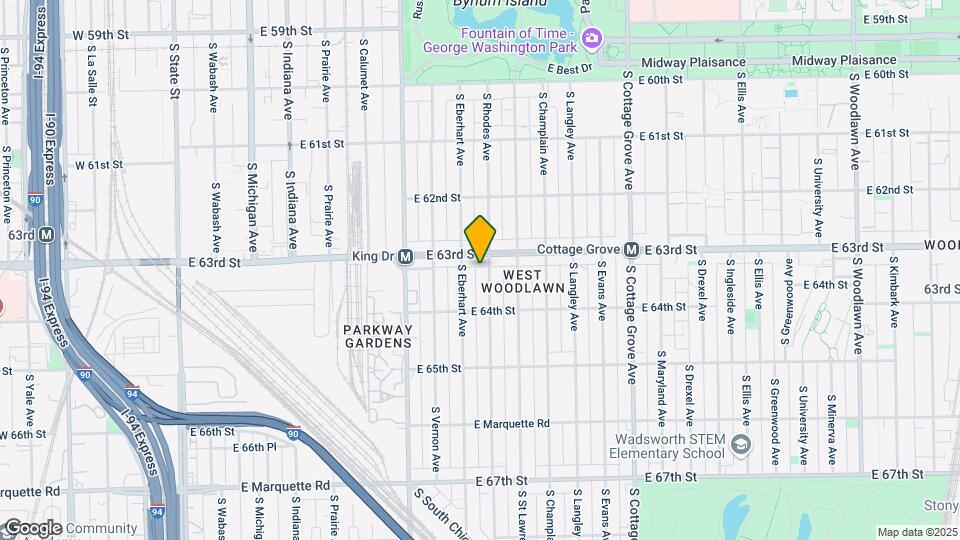 6312 S Rhodes Ave Map and Location Details