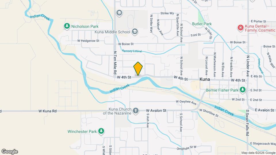 1343 W Owyhee St Mapa y Detalles de la Ubicación