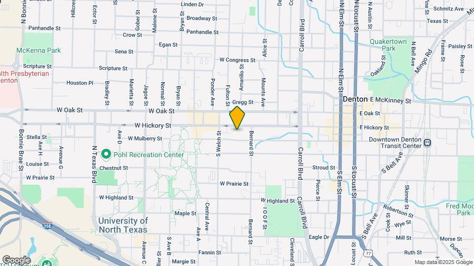 929 W Hickory St Map and Location Details