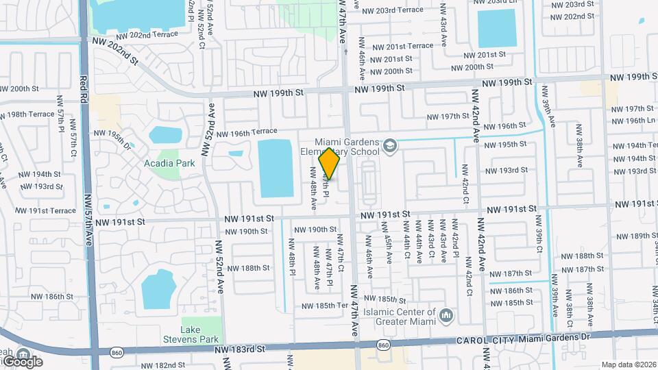 19255 NW 47th Pl Map and Location Details