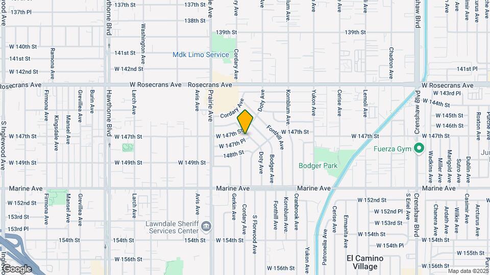 3835 W 147th Pl Map and Location Details
