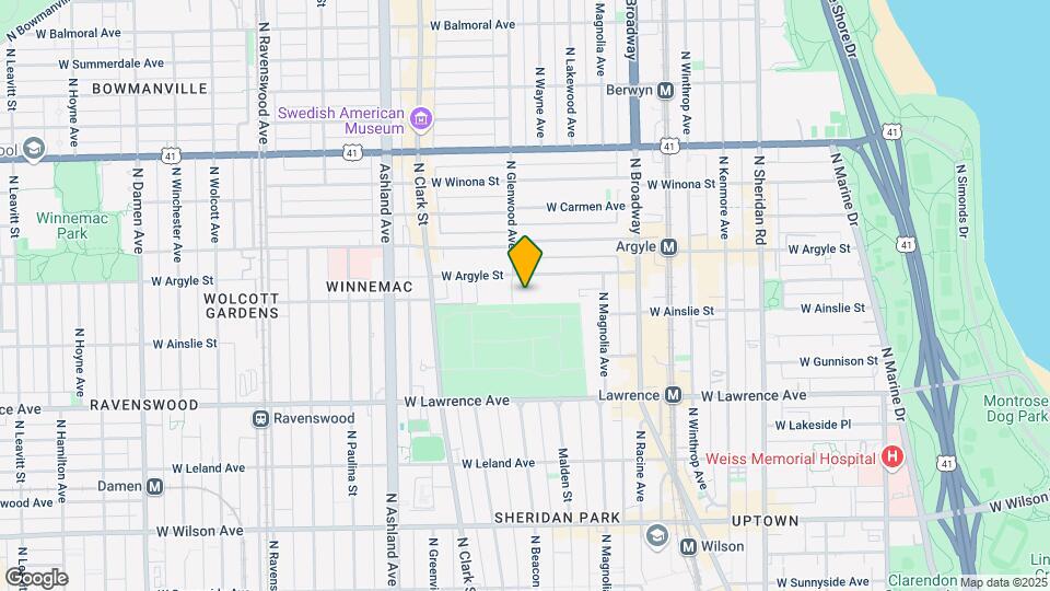4909 N Glenwood Ave Map and Location Details