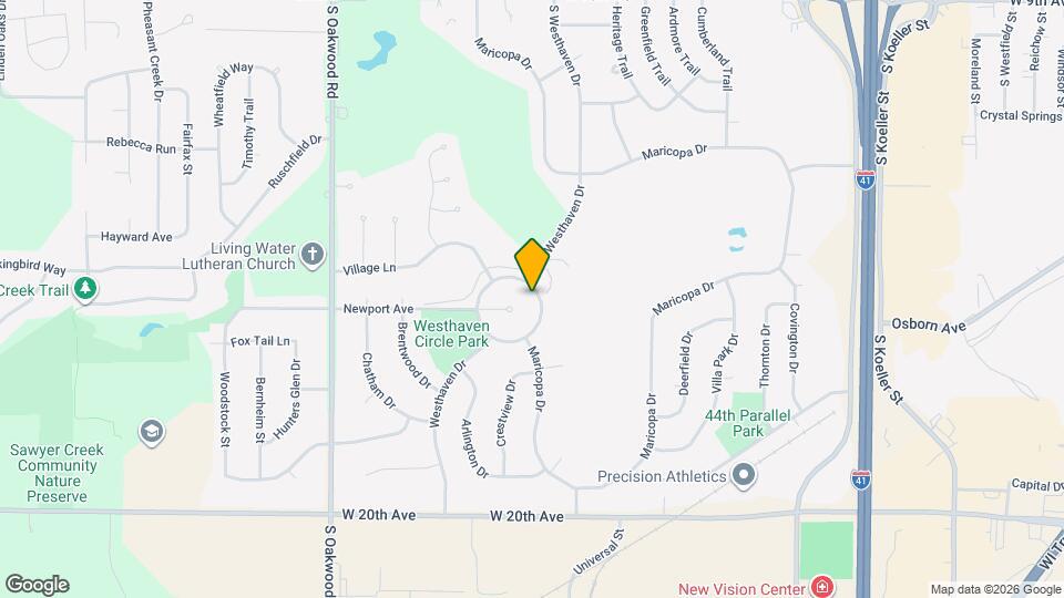 1505 Westhaven Cir Map and Location Details