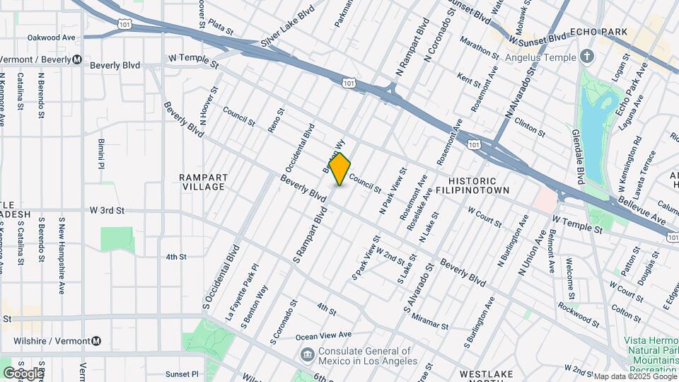 122 N Rampart Blvd Map and Location Details