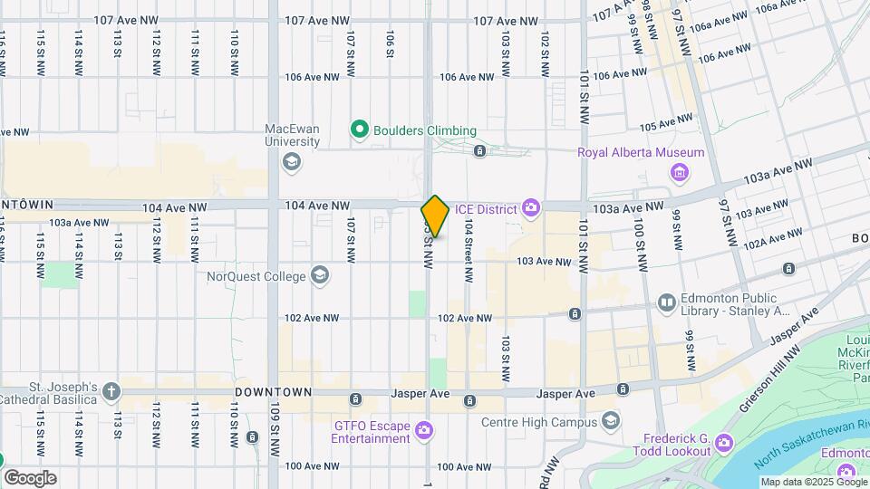 10303 105 St NW Map and Location Details