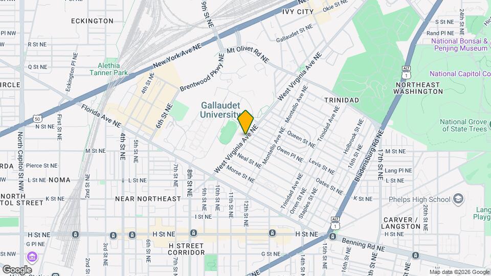 1400 West Virginia Ave NE Mapa y Detalles de la Ubicación