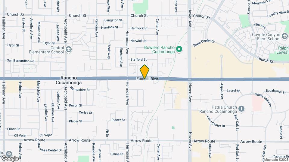 10213 Foothill Blvd Map and Location Details