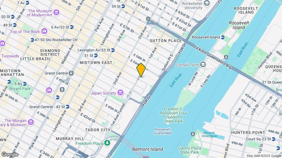 405 E 51st St Map and Location Details