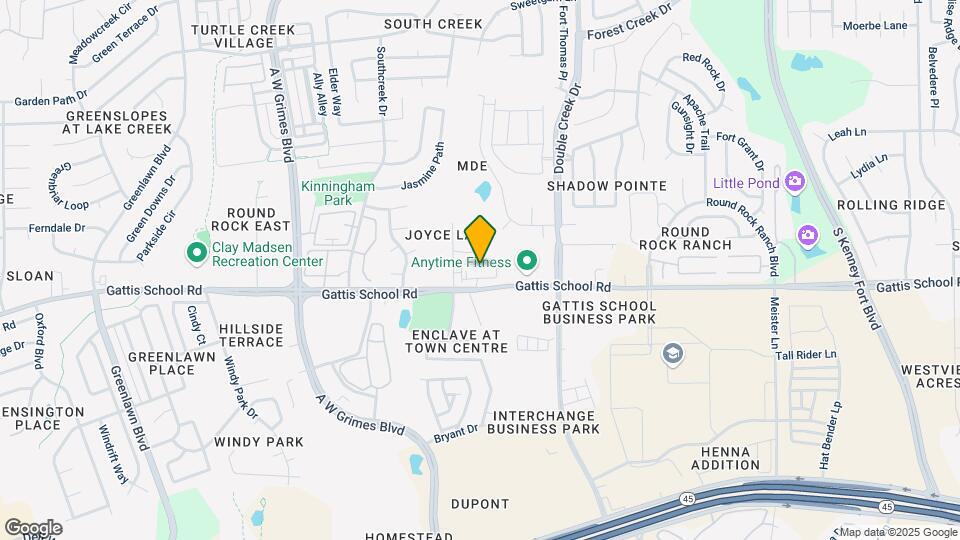 2600 Gattis School Rd Map and Location Details