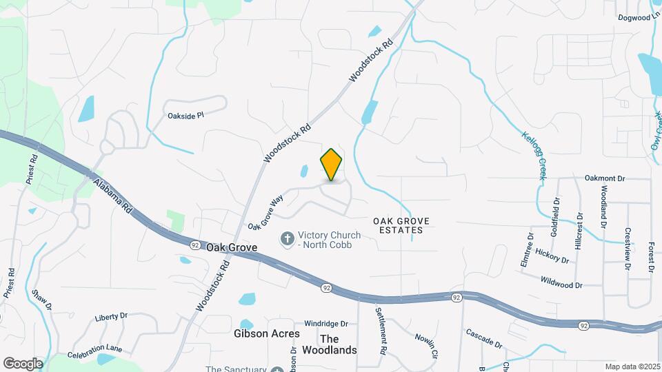 250 Oak Grove Way Map and Location Details