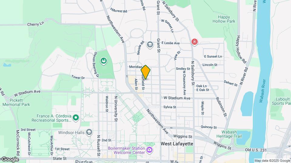 520 Evergreen St Mapa y Detalles de la Ubicación