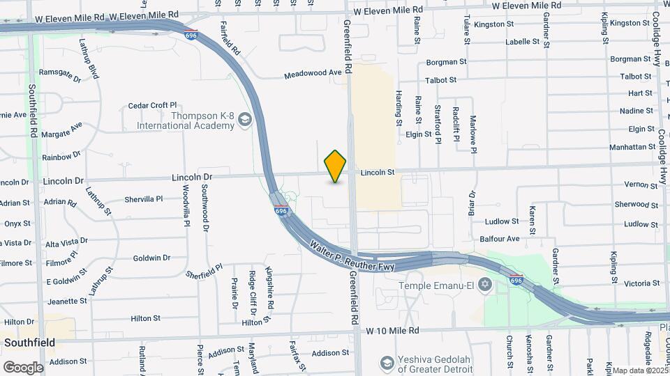 25873-25885 Greenfield Rd Map and Location Details