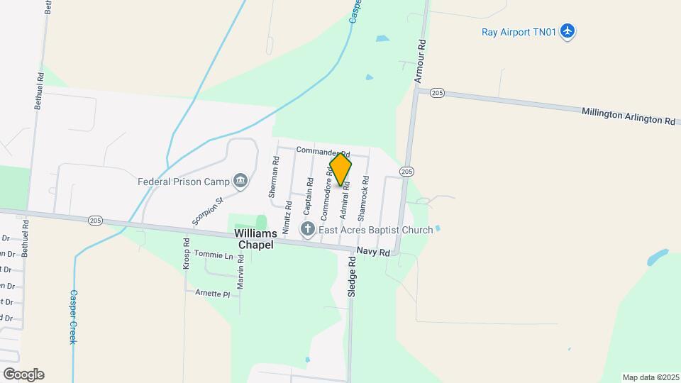 7799 Admiral Rd Map and Location Details